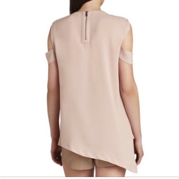 BCBGMaxAzria Bethy Asymmetrical White Top - Picture 3 of 7